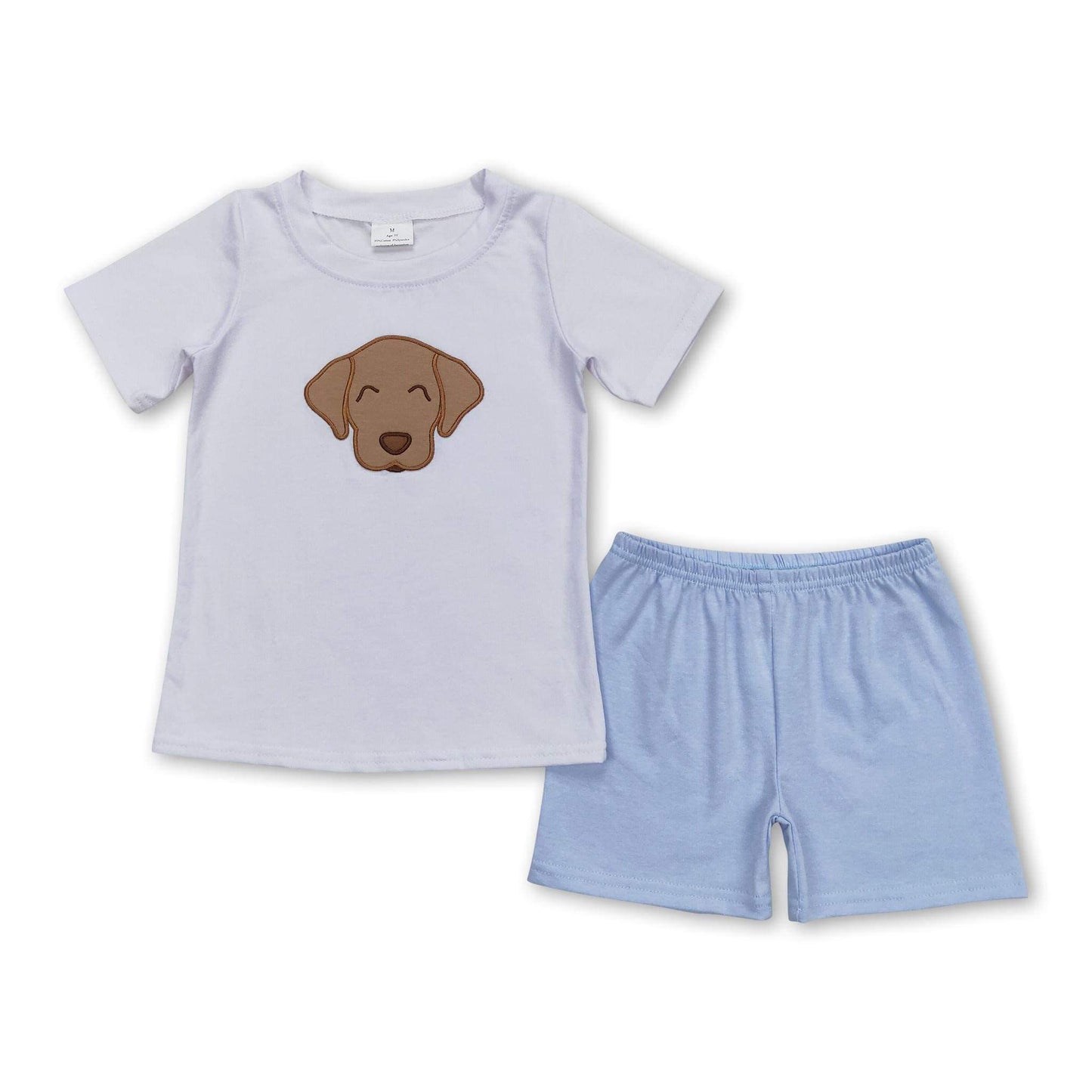 ᴡᴇᴇᴋʟʏ ᴘʀᴇ ᴏʀᴅᴇʀ Embroidered Dog Shorts Set