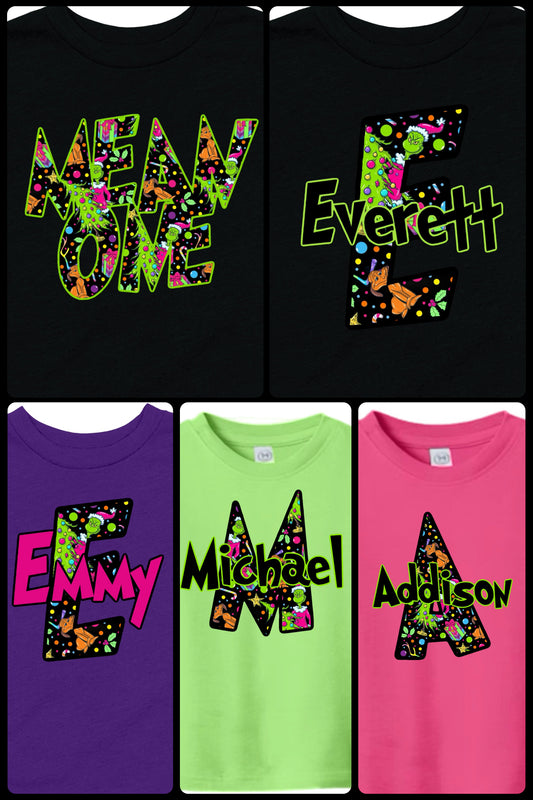 Rainbow Green Christmas Tees: DLTPO