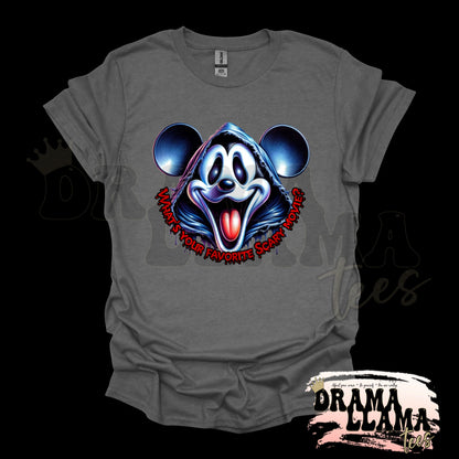 Adult Spooky Drop 1 Tees- CHARCOAL