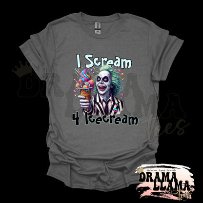 Adult Spooky Drop 1 Tees- CHARCOAL