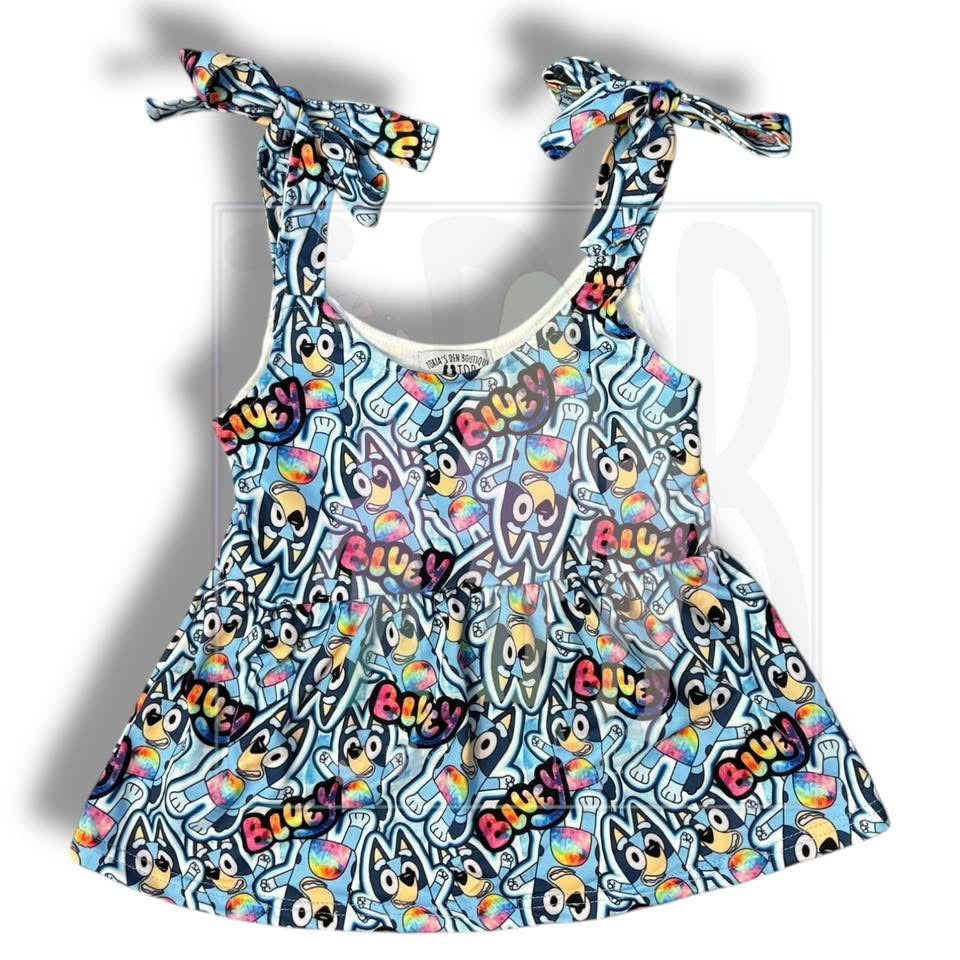 3T 4T Rainbow Heeler Tie Strap Tank: TDB Exclusive *CLOSEOUT SALE*