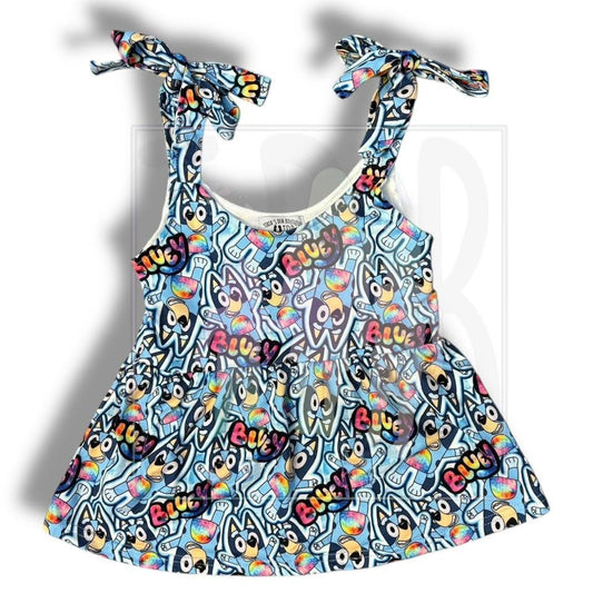 3T 4T Rainbow Heeler Tie Strap Tank: TDB Exclusive *CLOSEOUT SALE*