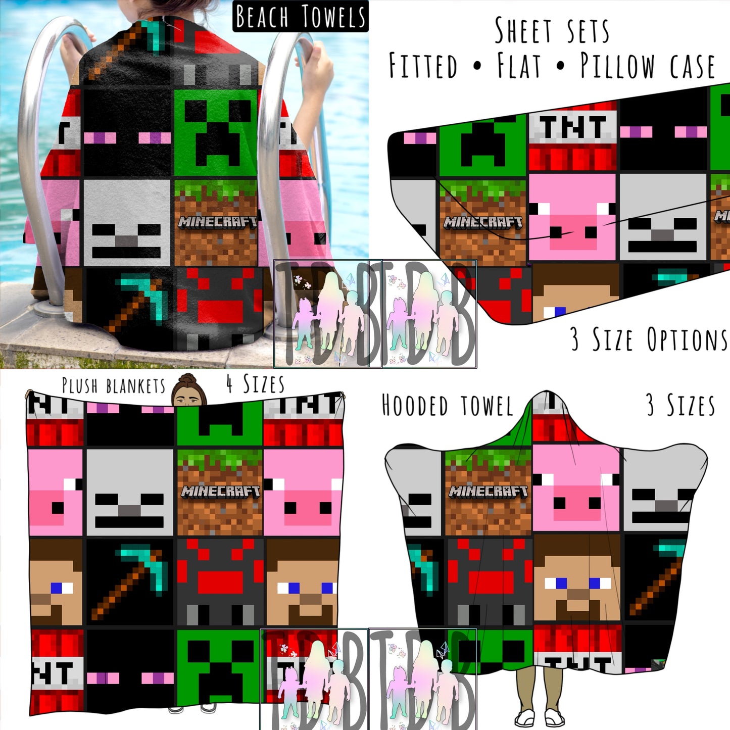 Craft Personalized Items ~ Sheets, Pillowcases, Blankets, Towels ~