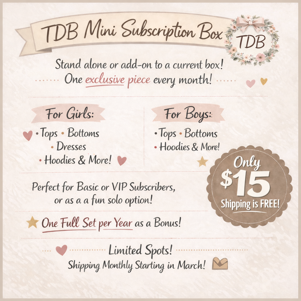 TDB Mini Subscription Box Option (1 Piece Subscriber Only Exclusive)