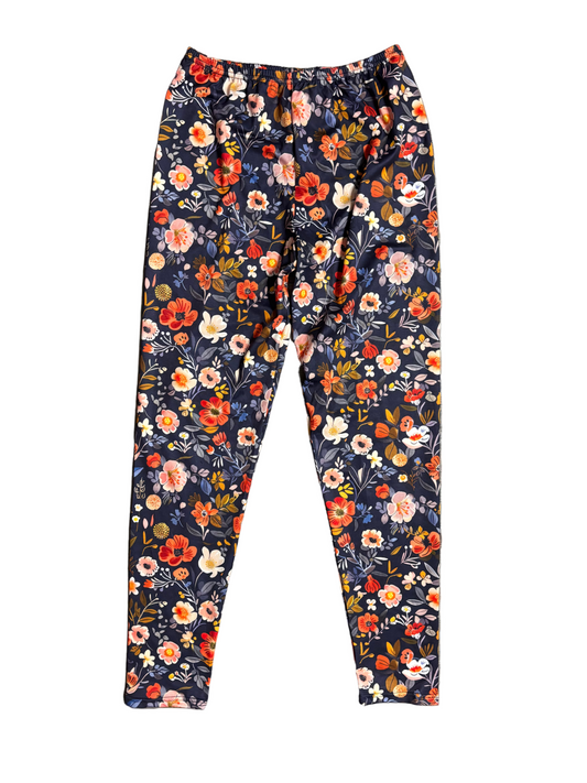 Adult Small, Adult Floral Leggings *CLOSEOUT*