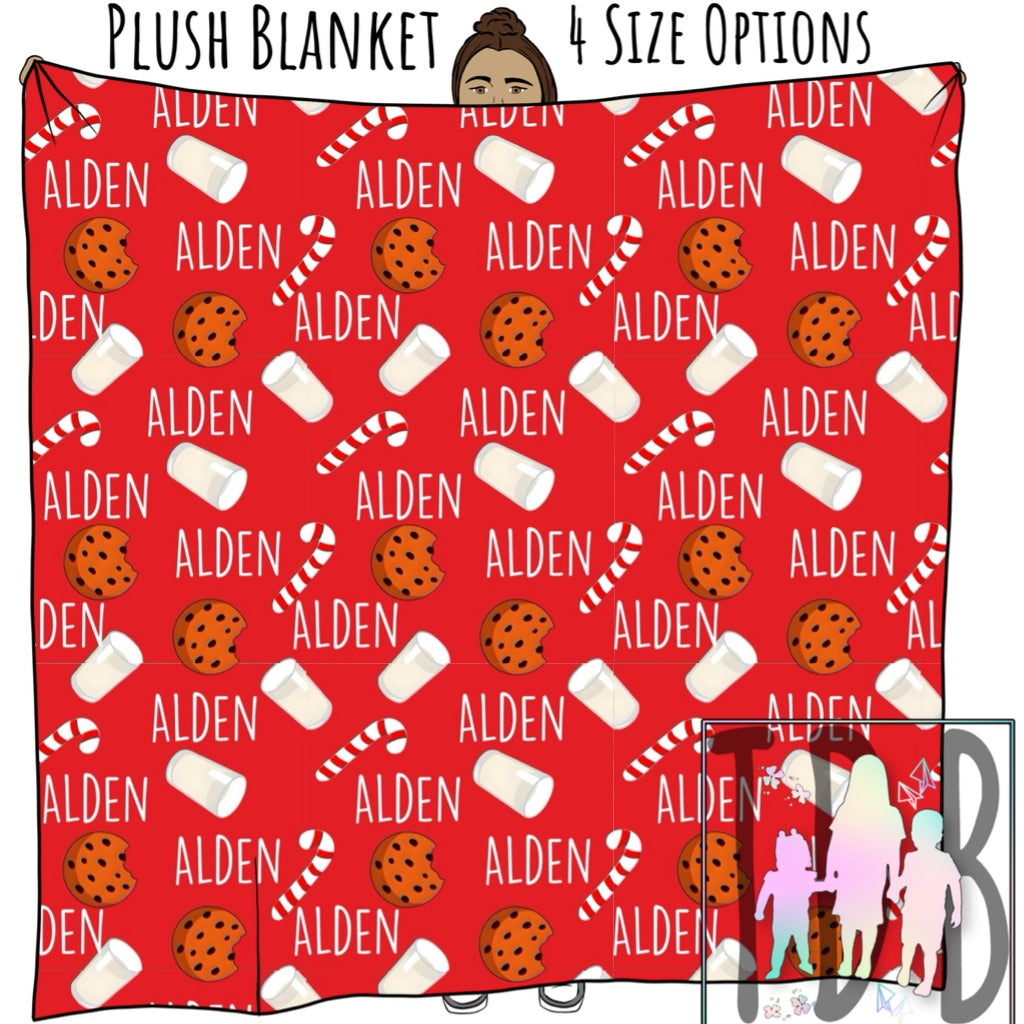 Name Cookies Bright Red- Personalized Items ~ Sheets, Pillowcases, Blankets, Towels ~