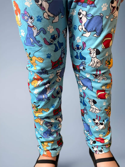 12-18 2T 5-6 7-8   ʀᴇᴀᴅʏ ᴛᴏ ꜱʜɪᴘ! Blue Dog Mashup Leggings