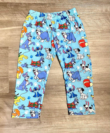 12-18 2T 5-6 7-8   ʀᴇᴀᴅʏ ᴛᴏ ꜱʜɪᴘ! Blue Dog Mashup Leggings