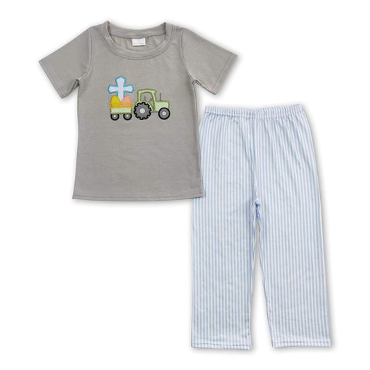 ᴡᴇᴇᴋʟʏ ᴘʀᴇ ᴏʀᴅᴇʀ Easter Embroidered Cross Tractor Set