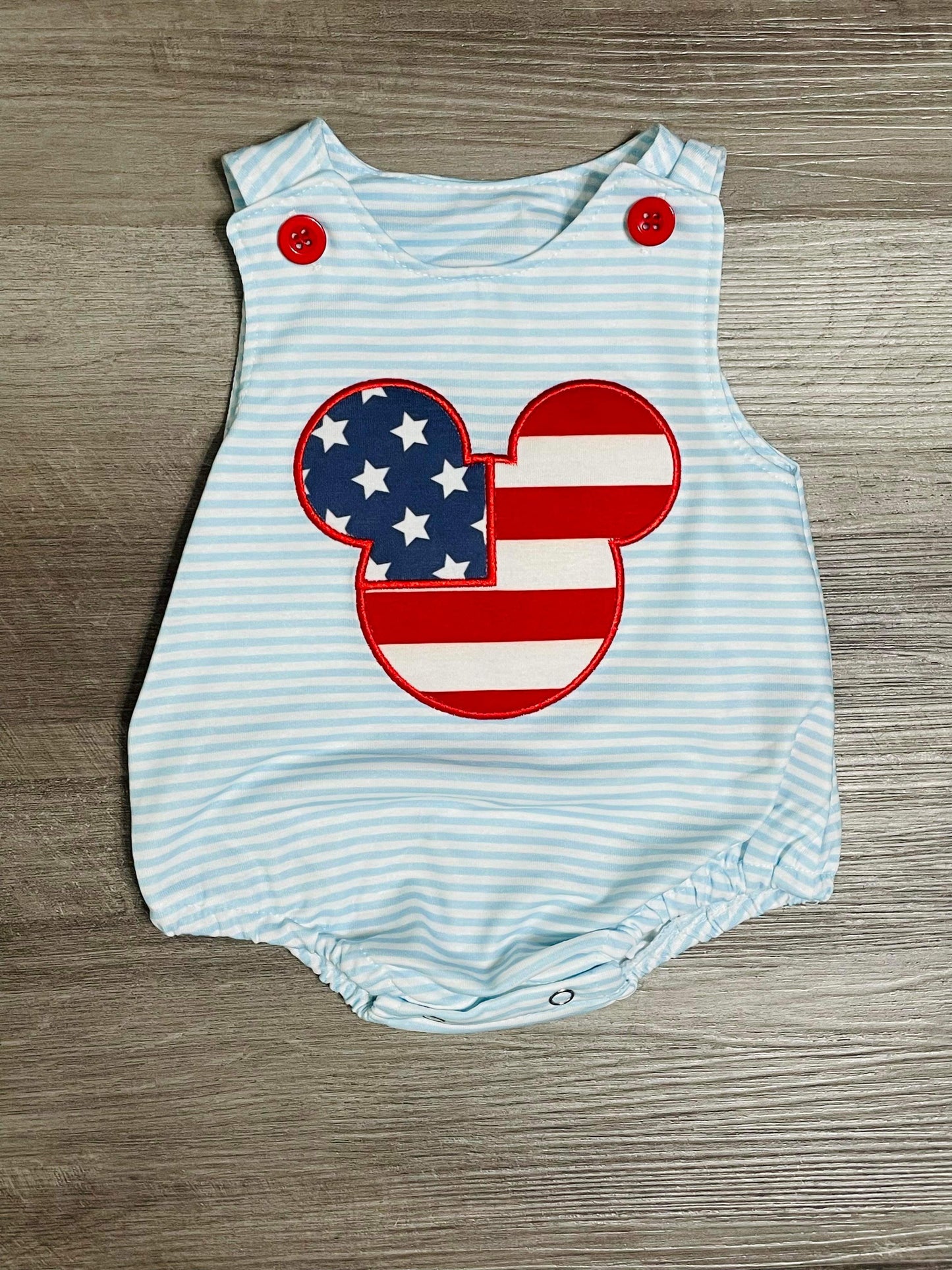 ʀᴇᴀᴅʏ ᴛᴏ ꜱʜɪᴘ! Embroidered 4th of July Magical Bubble Romper