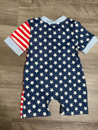 3 months Embroidered 4th of July Romper  *CLOSEOUT SALE*