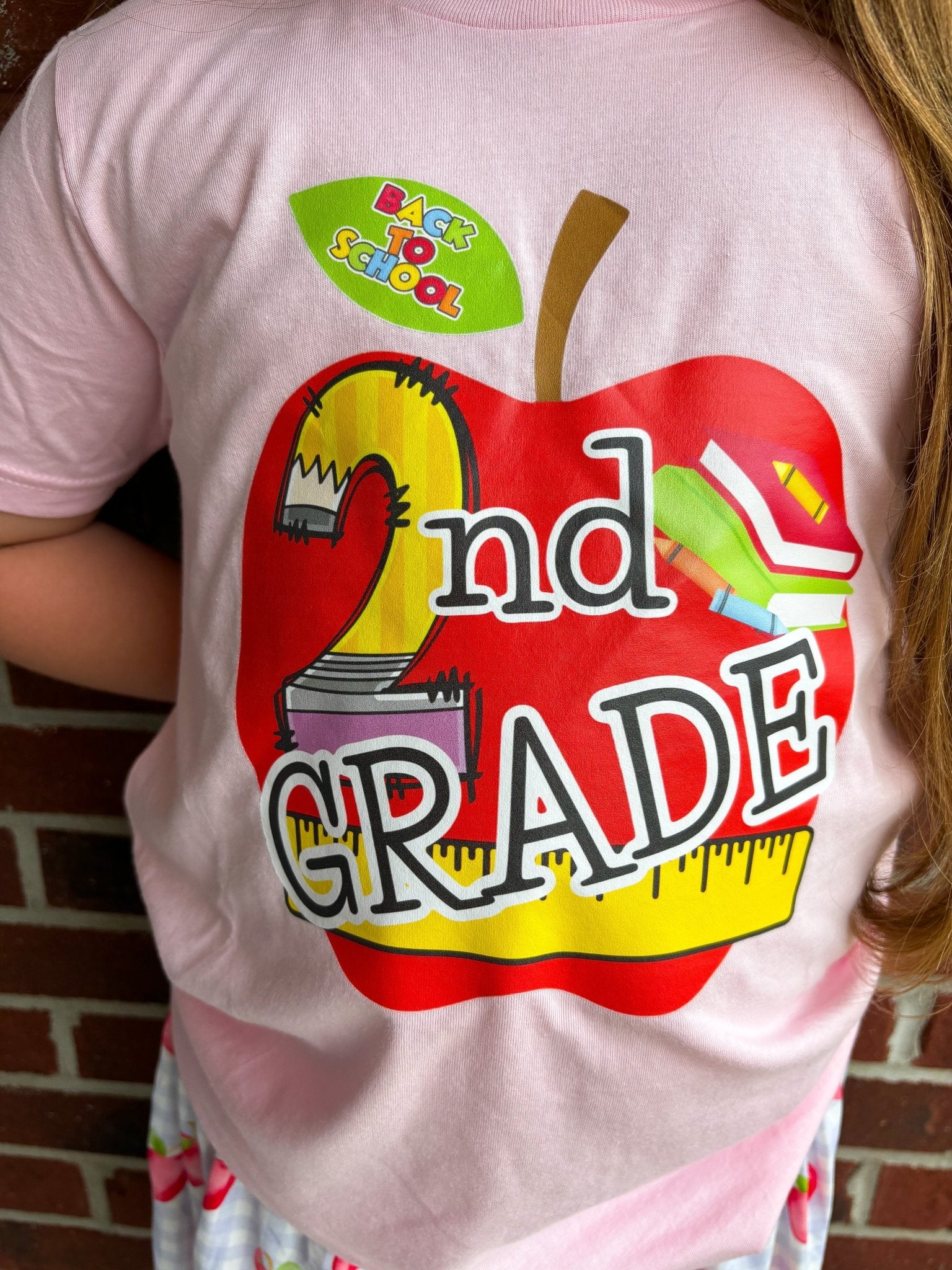 *Any Grade* Drama Llama Original Back to School Tees | Apple Grades with Cursive *multiple color options* - Toria's Den Boutique | Drama Llama Tees