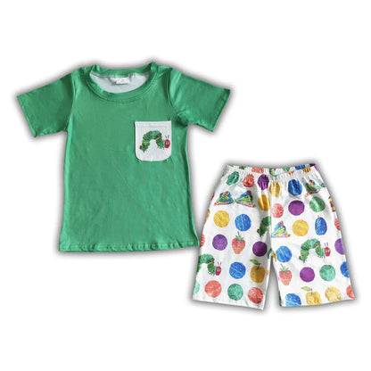 ᴡᴇᴇᴋʟʏ ᴘʀᴇ ᴏʀᴅᴇʀ Caterpillar Book Shorts Set