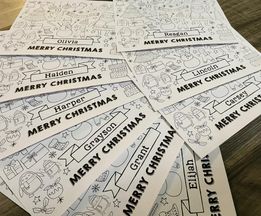 Christmas Digital Coloring Sheets- Sent Via Email!