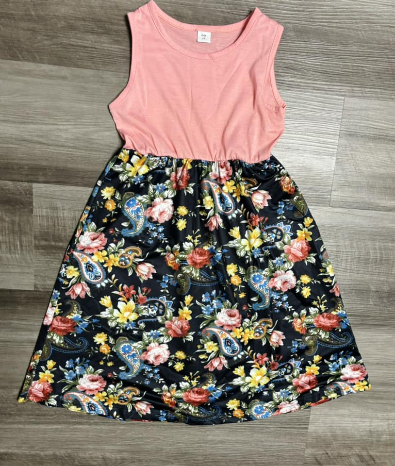 2T  8-9    ʀᴇᴀᴅʏ ᴛᴏ ꜱʜɪᴘ! Floral Dress