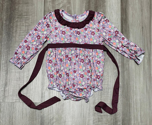 18mo  ʀᴇᴀᴅʏ ᴛᴏ ꜱʜɪᴘ! Floral Tie Back Romper with Snaps