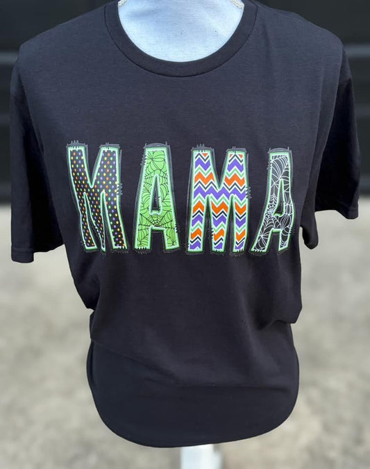 Medium and Large MAMA Halloween Graphic Tees Ready to Ship