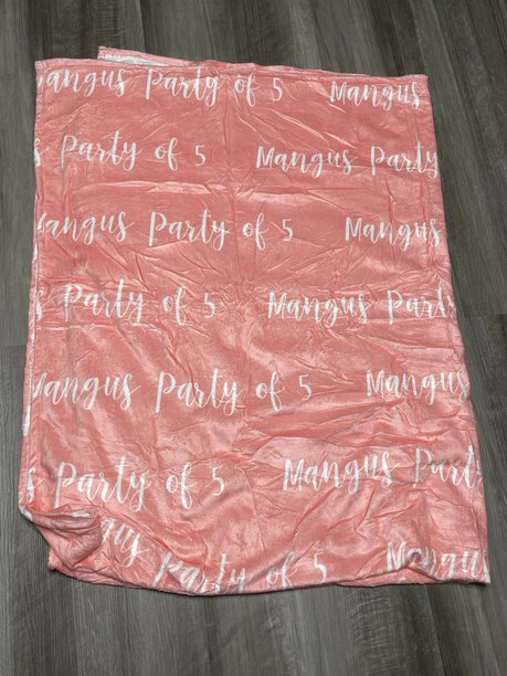 Name Blankets: Peony