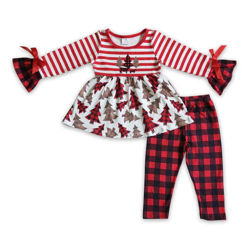 ᴡᴇᴇᴋʟʏ ᴘʀᴇ ᴏʀᴅᴇʀ Christmas Trees Buffalo Plaid and Stripes Set