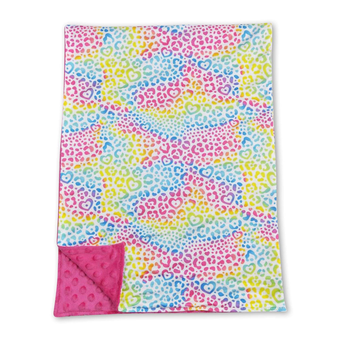 ᴡᴇᴇᴋʟʏ ᴘʀᴇ ᴏʀᴅᴇʀ Blanket- Rainbow Leopard 30x40"