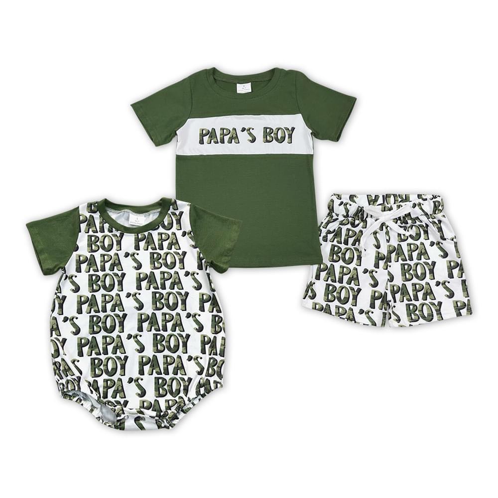 ᴡᴇᴇᴋʟʏ ᴘʀᴇ ᴏʀᴅᴇʀ Mama's Boy Shorts Set & Romper