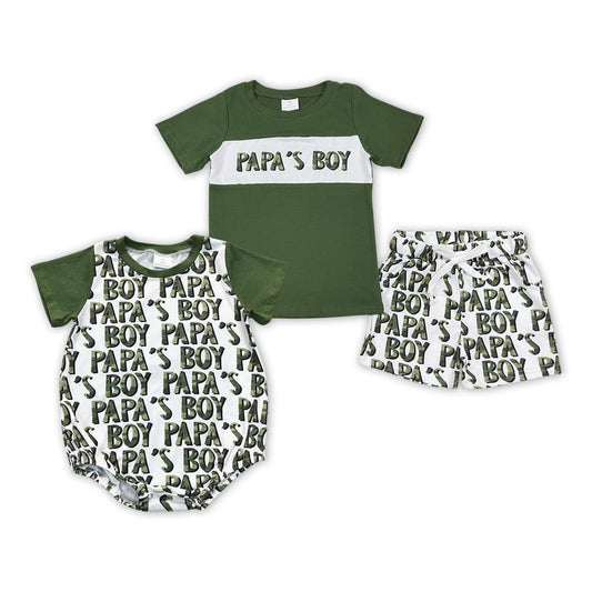 ᴡᴇᴇᴋʟʏ ᴘʀᴇ ᴏʀᴅᴇʀ Mama's Boy Shorts Set & Romper