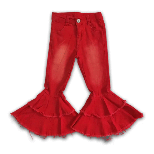 ᴡᴇᴇᴋʟʏ ᴘʀᴇ ᴏʀᴅᴇʀ Red Jean Double Bells