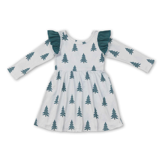 ᴡᴇᴇᴋʟʏ ᴘʀᴇ ᴏʀᴅᴇʀ Christmas Ruffle Trees Dress