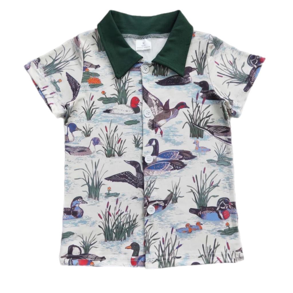 ᴡᴇᴇᴋʟʏ ᴘʀᴇ ᴏʀᴅᴇʀ Ducks Button Up Tee