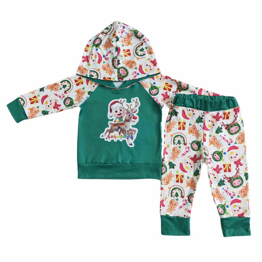 ᴡᴇᴇᴋʟʏ ᴘʀᴇ ᴏʀᴅᴇʀ Christmas Melon Reindeer Hoodie Set