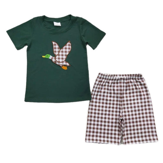 ᴡᴇᴇᴋʟʏ ᴘʀᴇ ᴏʀᴅᴇʀ Plaid Duck Shorts Set