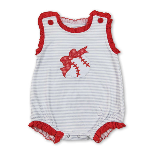 ᴡᴇᴇᴋʟʏ ᴘʀᴇ ᴏʀᴅᴇʀ  Embroidered Baseball Romper