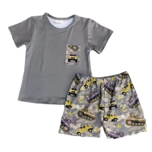 ᴡᴇᴇᴋʟʏ ᴘʀᴇ ᴏʀᴅᴇʀ Trucks and Tanks Shorts Set