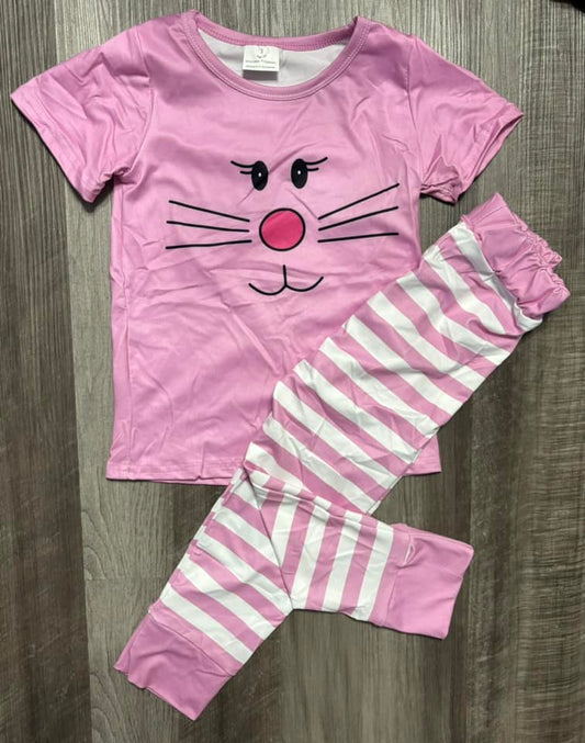 2T  ʀᴇᴀᴅʏ ᴛᴏ ꜱʜɪᴘ Pink Bunny Pajamas