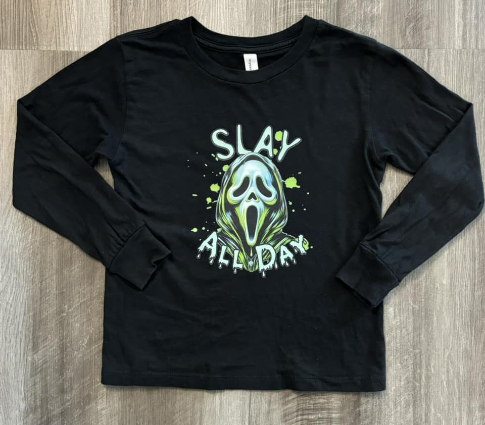 5T  Slay All Day Long Sleeve Tee: Ready to Ship