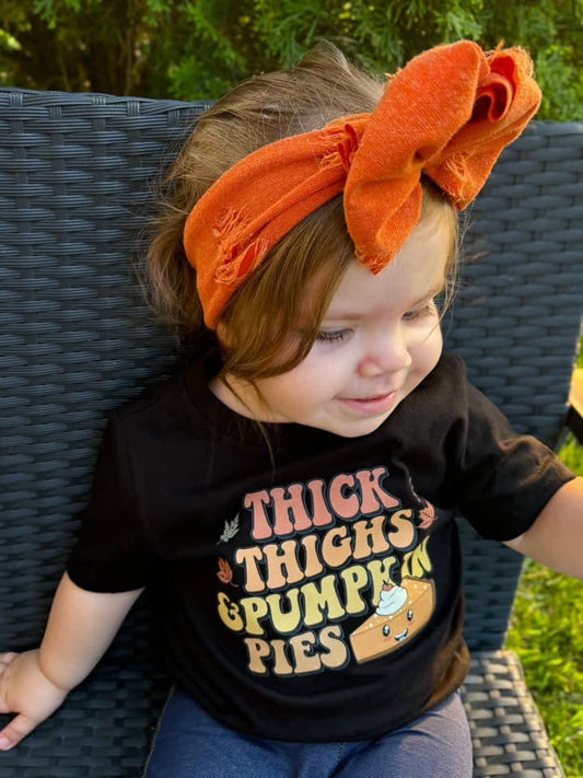 Thick Thighs and Pumpkin Pies Graphic Tee Ready to Ship