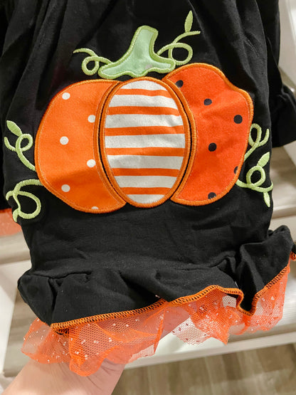 4T  Embroidered Pumpkin 3 Piece Set *CLOSEOUT SALE*