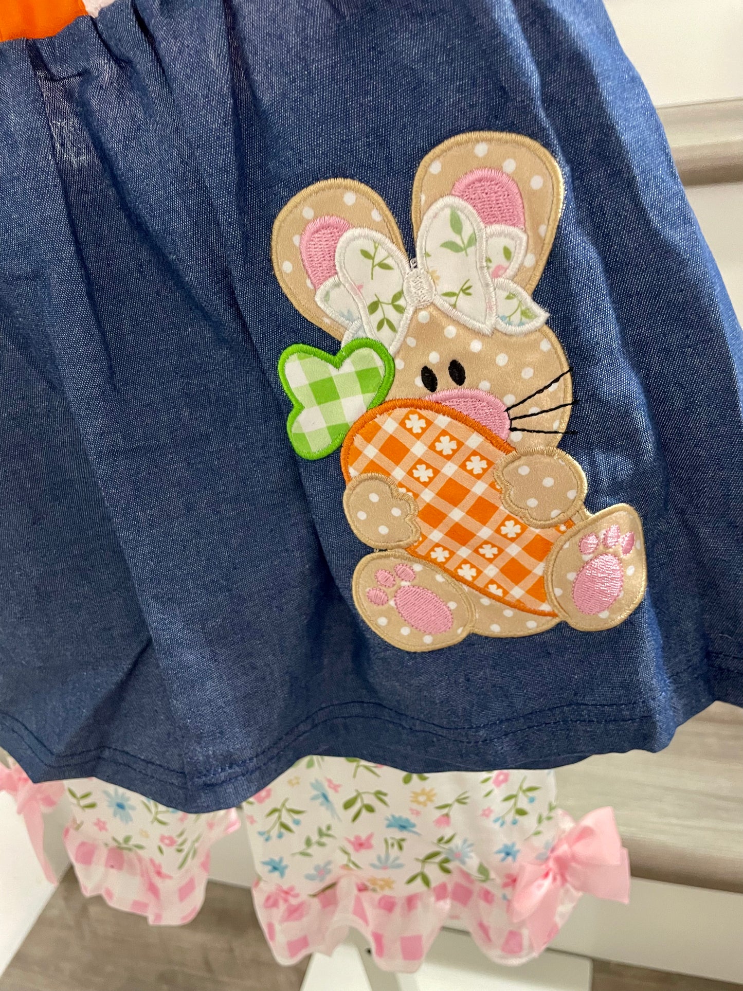 3T   ʀᴇᴀᴅʏ ᴛᴏ ꜱʜɪᴘ! Embroidered Bunny Set